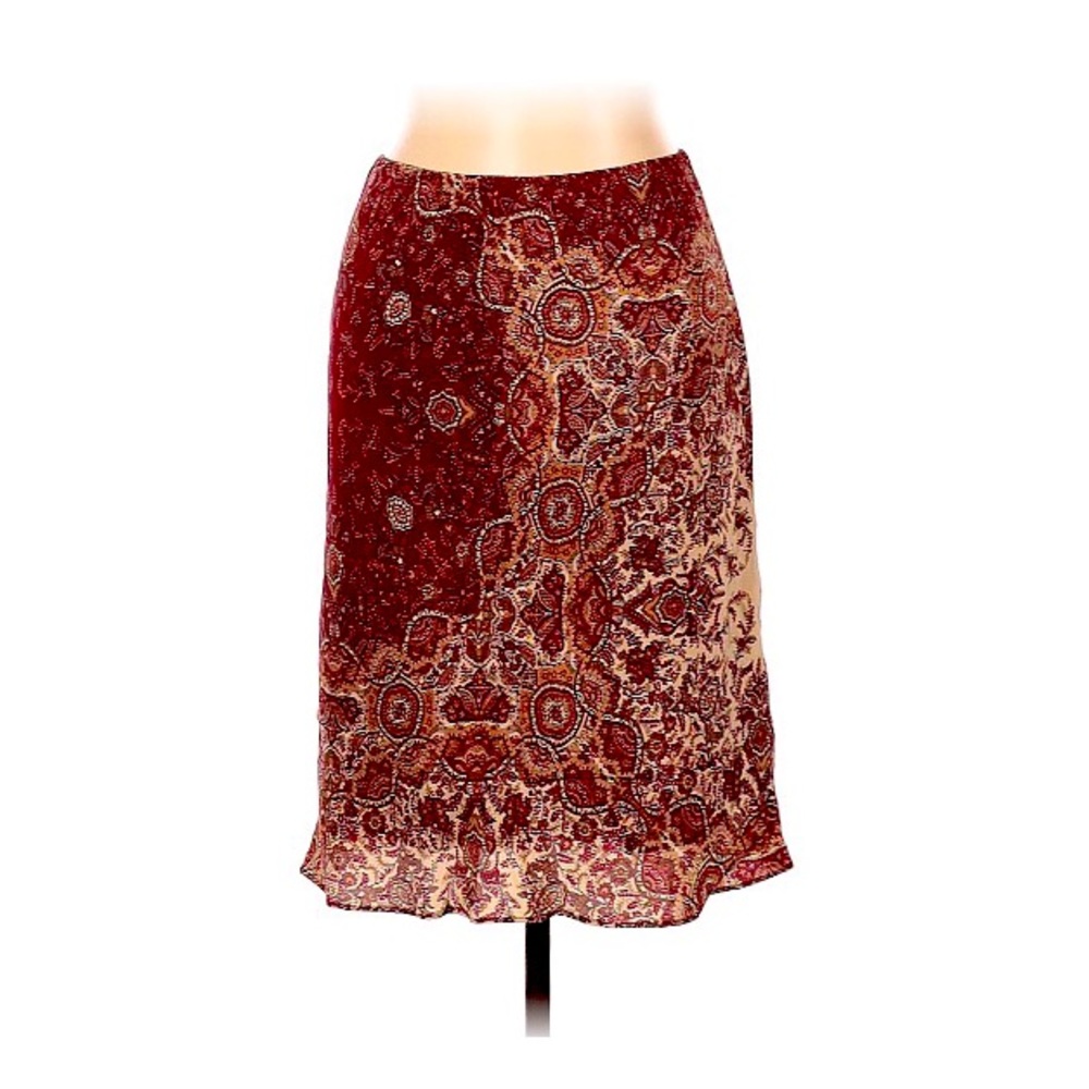 EUC 100% silk skirt